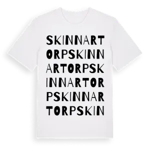 Skinnartorp ordlek t-shirt – ekologisk bomull t-shirt från Pinshirt