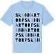 Blue Soul t-shirt med Skinnartorp ordlek t-shirt