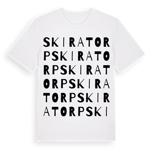 Skiratorp ordlek t-shirt – ekologisk bomull t-shirt från Pinshirt