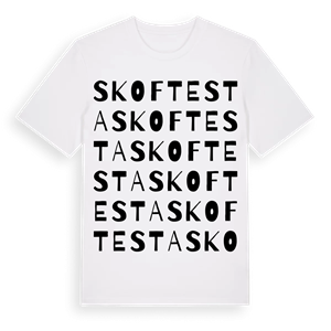 Skoftesta ordlek t-shirt – ekologisk bomull t-shirt från Pinshirt