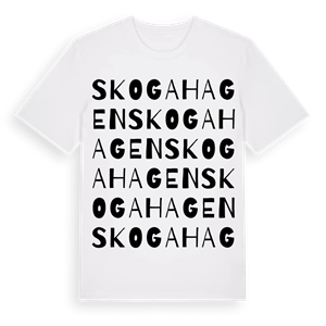 Skogahagen ordlek t-shirt – ekologisk bomull t-shirt från Pinshirt