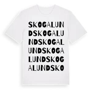 Skogalund ordlek t-shirt – ekologisk bomull t-shirt från Pinshirt