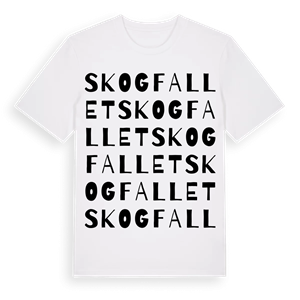 Skogfallet ordlek t-shirt – ekologisk bomull t-shirt från Pinshirt