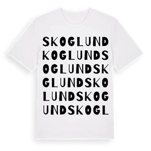 Skoglund ordlek t-shirt – ekologisk bomull t-shirt från Pinshirt