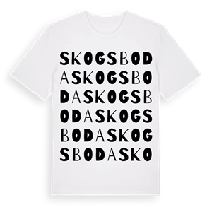 Skogsboda ordlek t-shirt – ekologisk bomull t-shirt från Pinshirt