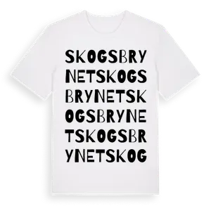 Skogsbrynet ordlek t-shirt – ekologisk bomull t-shirt från Pinshirt