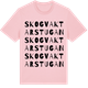 Pink Cotton t-shirt med Skogvaktarstugan ordlek t-shirt