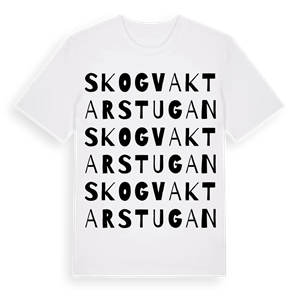 Skogvaktarstugan ordlek t-shirt – ekologisk bomull t-shirt från Pinshirt