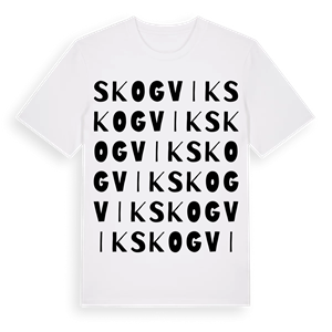 Skogvik ordlek t-shirt – ekologisk bomull t-shirt från Pinshirt