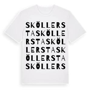 Sköllersta ordlek t-shirt – ekologisk bomull t-shirt från Pinshirt