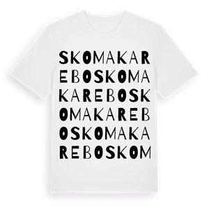 Skomakarebo ordlek t-shirt – ekologisk bomull t-shirt från Pinshirt