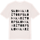 Vintage White t-shirt med Skomakaretorp ordlek t-shirt