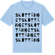 Blue Soul t-shirt med Sköttänget ordlek t-shirt