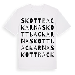 Skottbackarna ordlek t-shirt – ekologisk bomull t-shirt från Pinshirt