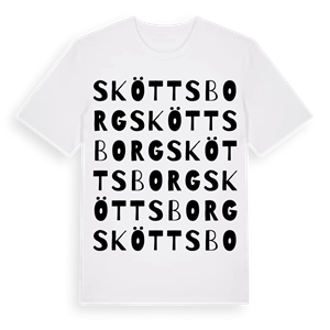 Sköttsborg ordlek t-shirt – ekologisk bomull t-shirt från Pinshirt