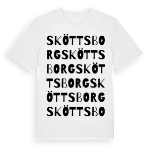 Sköttsborg ordlek t-shirt – ekologisk bomull t-shirt från Pinshirt