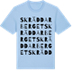 Blue Soul t-shirt med Skräddarberget ordlek t-shirt