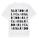 Skräddarlyckan ordlek t-shirt