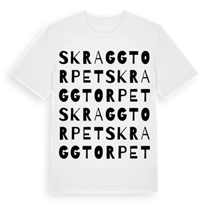 Skraggtorpet ordlek t-shirt – ekologisk bomull t-shirt från Pinshirt
