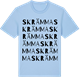 Blue Soul t-shirt med Skrämma ordlek t-shirt