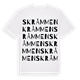 Skråmmen ordlek t-shirt