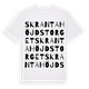 Skrantahöjdstorget ordlek t-shirt