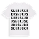 White t-shirt med Skuru ordlek t-shirt