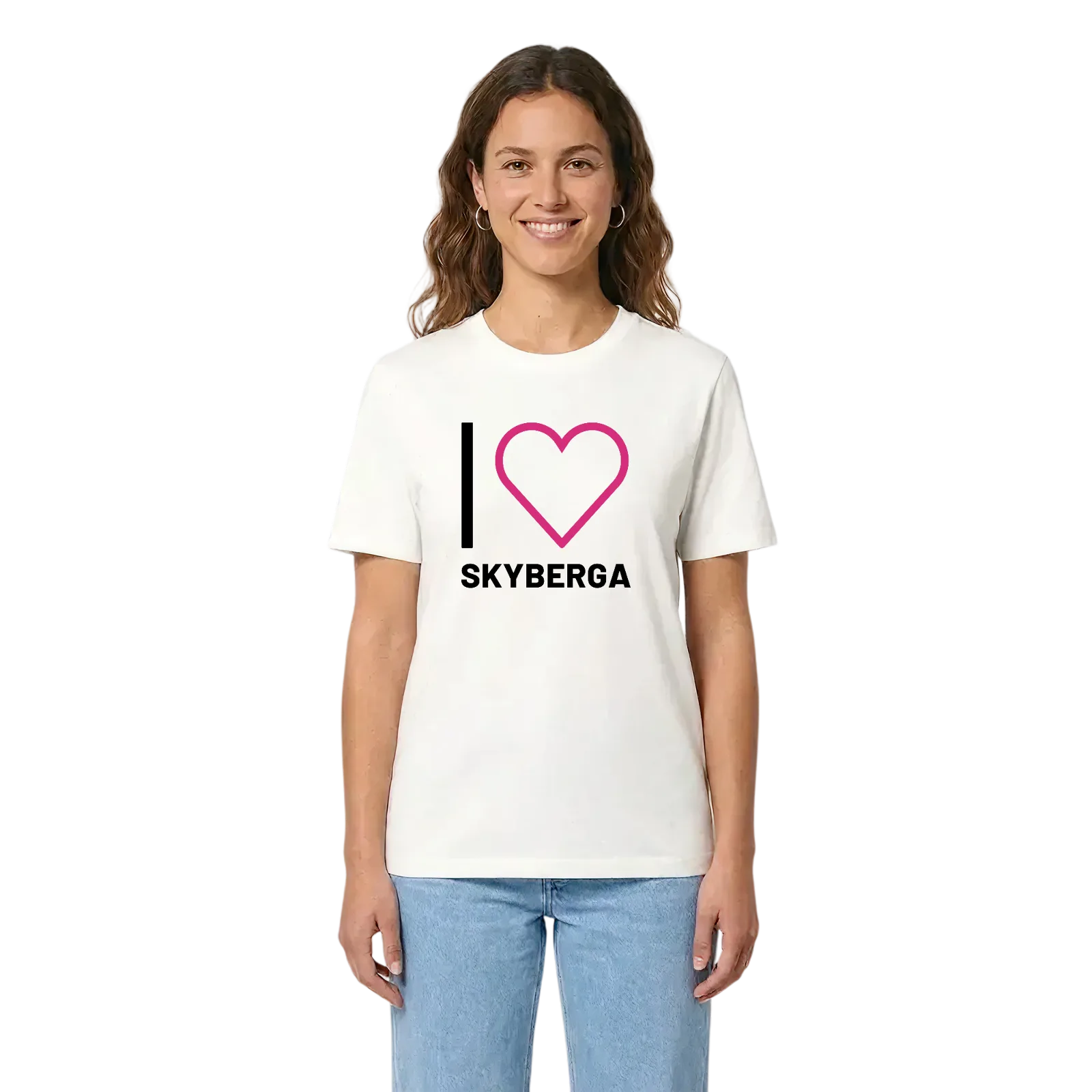 Jag älskar Skyberga t-shirt stort tryck – White, i miljö