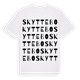 White t-shirt med Skyttebo ordlek t-shirt
