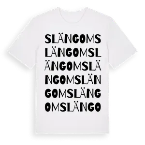 Slängom ordlek t-shirt – ekologisk bomull t-shirt från Pinshirt