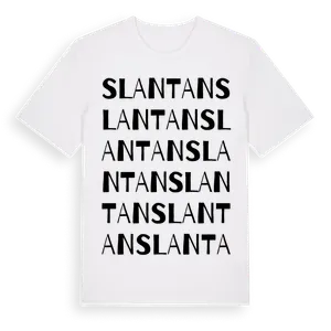 Slantan ordlek t-shirt – ekologisk bomull t-shirt från Pinshirt
