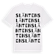 Slänten ordlek t-shirt