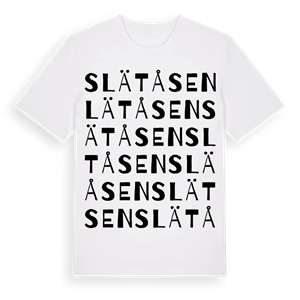 Slätåsen ordlek t-shirt – ekologisk bomull t-shirt från Pinshirt