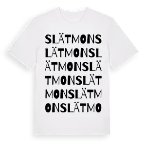 Slätmon ordlek t-shirt – ekologisk bomull t-shirt från Pinshirt