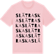 Pink Cotton t-shirt med Slätraska ordlek t-shirt