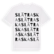 Slätraska ordlek t-shirt