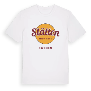 Slätten cirkel t-shirt – ekologisk bomull t-shirt från Pinshirt