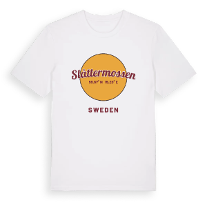 Slåttermossen cirkel t-shirt – ekologisk bomull t-shirt från Pinshirt