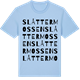 Blue Soul t-shirt med Slåttermossen ordlek t-shirt