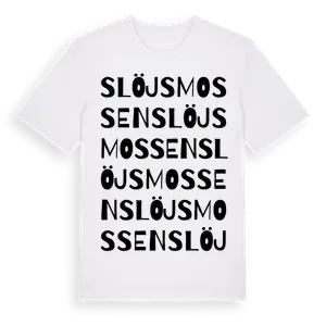 Slöjsmossen ordlek t-shirt – ekologisk bomull t-shirt från Pinshirt