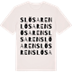 Vintage White t-shirt med Slösaren ordlek t-shirt