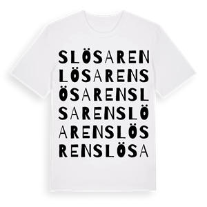 Slösaren ordlek t-shirt – ekologisk bomull t-shirt från Pinshirt