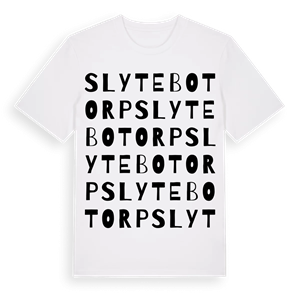 Slytebotorp ordlek t-shirt – ekologisk bomull t-shirt från Pinshirt