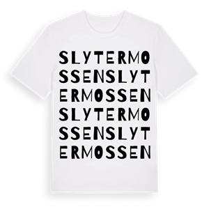 Slytermossen ordlek t-shirt – ekologisk bomull t-shirt från Pinshirt
