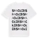 White t-shirt med Smacken ordlek t-shirt