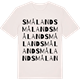Vintage White t-shirt med Småland ordlek t-shirt