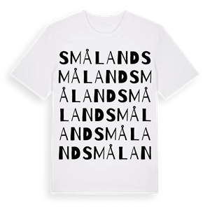Småland ordlek t-shirt – ekologisk bomull t-shirt från Pinshirt