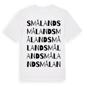Småland ordlek t-shirt – ekologisk bomull t-shirt från Pinshirt