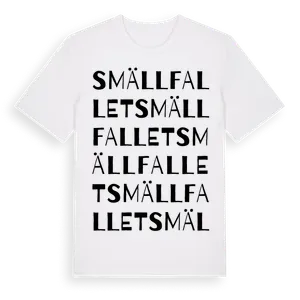 Smällfallet ordlek t-shirt – ekologisk bomull t-shirt från Pinshirt