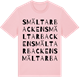 Pink Cotton t-shirt med Smältarbacken ordlek t-shirt